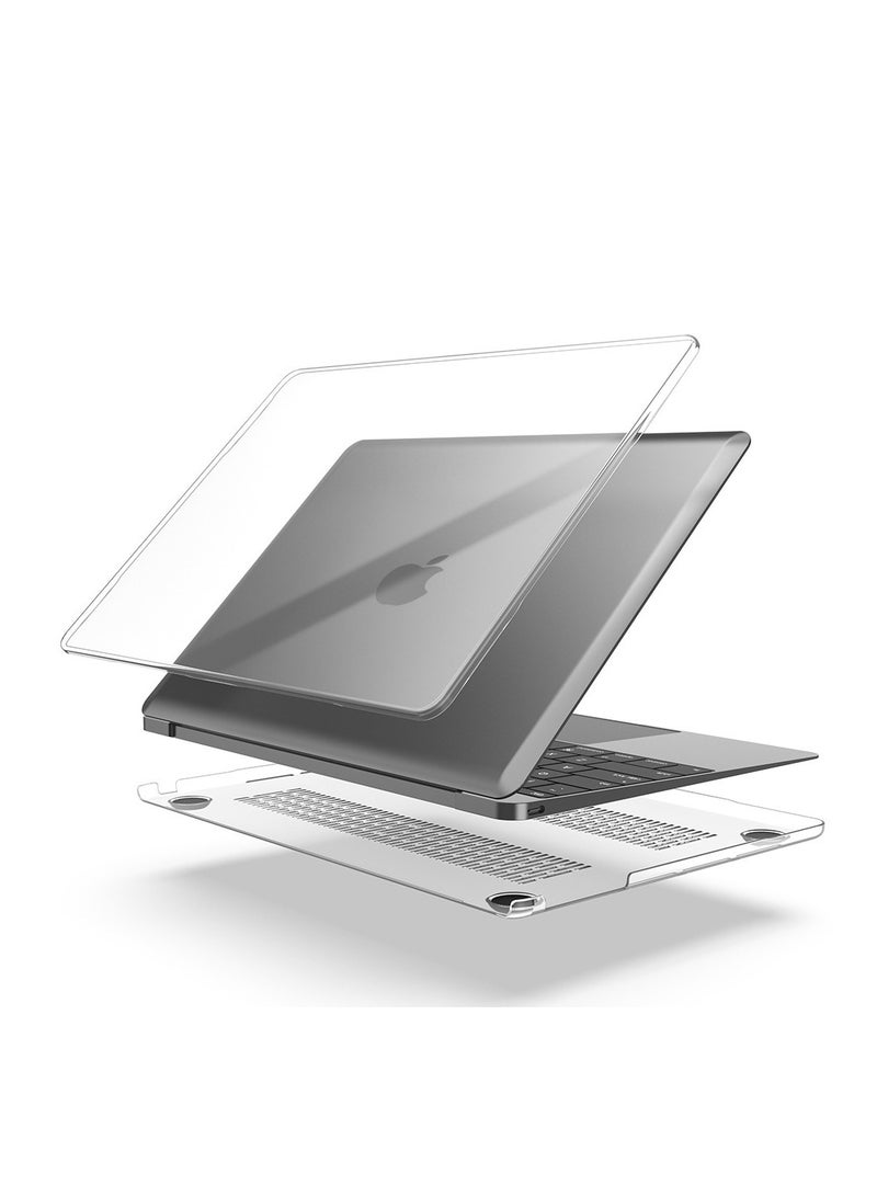 حافظة كريستال شفافة لجهاز MacBook Pro مقاس 14 إنش A2442 A2779 A2918 A2992 A3185، غطاء كمبيوتر محمول شفاف صلب نحيف مضاد للصدمات والخدوش والسقوط. - Image 1