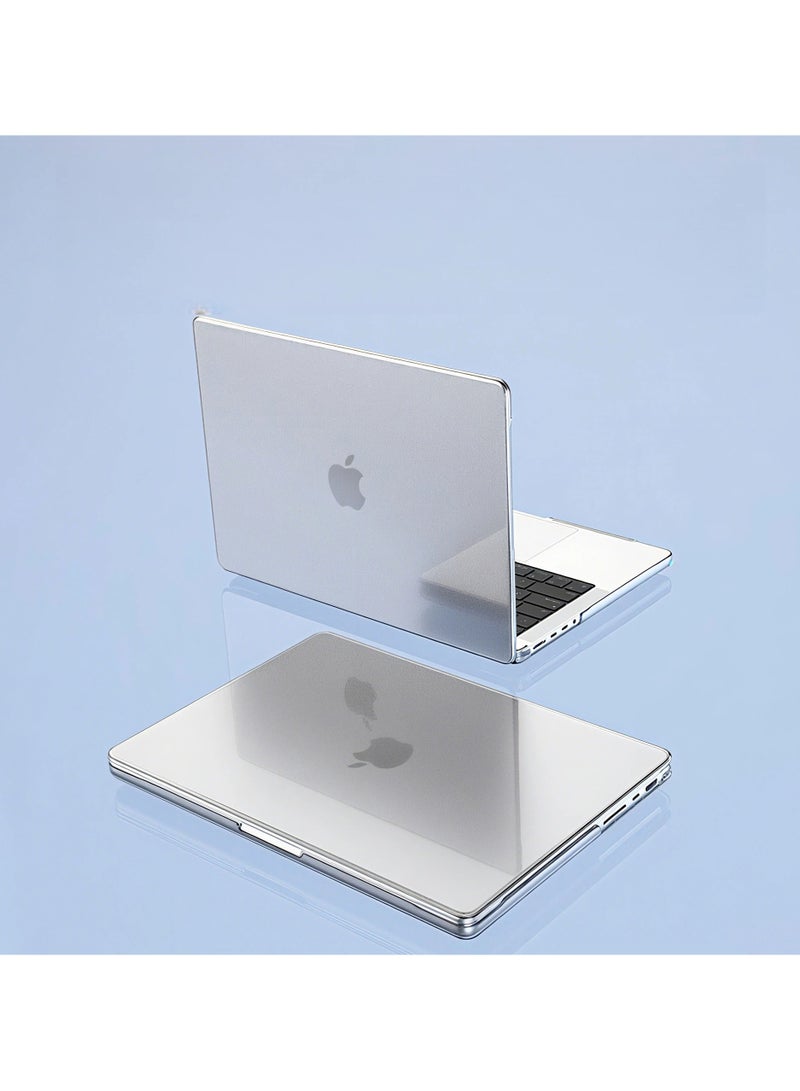 حافظة كريستال شفافة لجهاز MacBook Pro مقاس 14 إنش A2442 A2779 A2918 A2992 A3185، غطاء كمبيوتر محمول شفاف صلب نحيف مضاد للصدمات والخدوش والسقوط. - Image 2