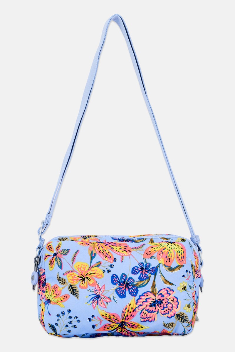 kipling Women Floral Print Cross Body Bag With Key Ring, Multicolor - Image 3