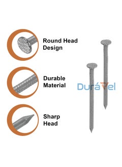 Duravel High Strength Round Head Nails For Carpentry Hardware Electrical Etc (Pack-Of 100, 2.5 Inch) - pzsku/ZBD80029EE3848D081103Z/45/1741160747/3d1b6442-a51d-4be2-8040-19e610bca7ed