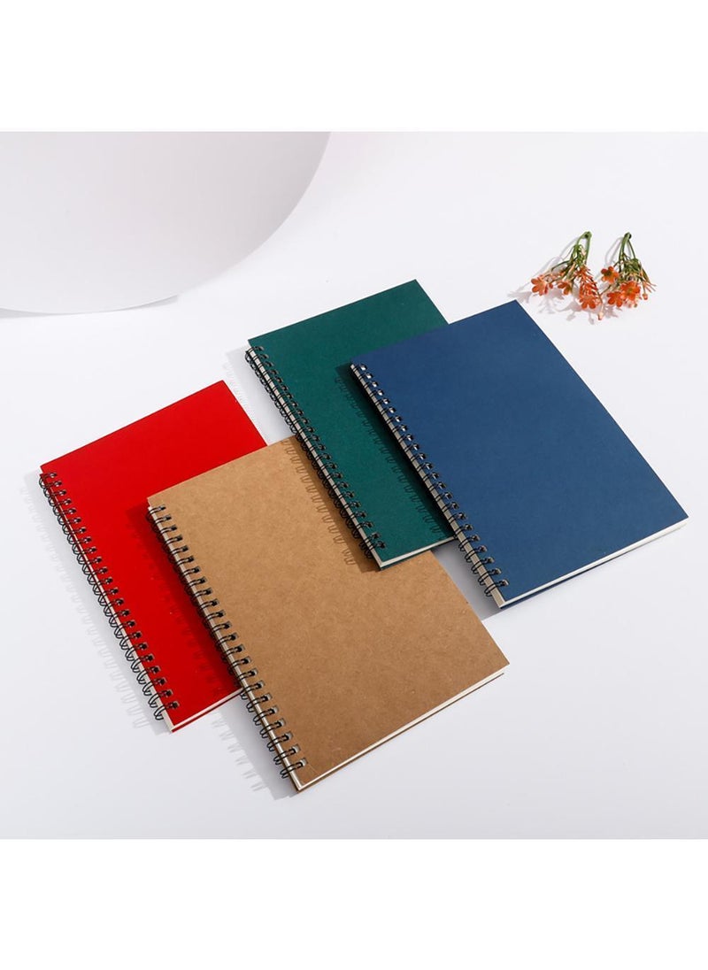 Sweet seven Pack of 3 Soft Cover Spiral Sketchbooks - Kraft Cover, Blank Sketch Pads with 100 Pages/50 Sheets of White Cartridge Paper - Ideal for Travel - Black  - Image 3