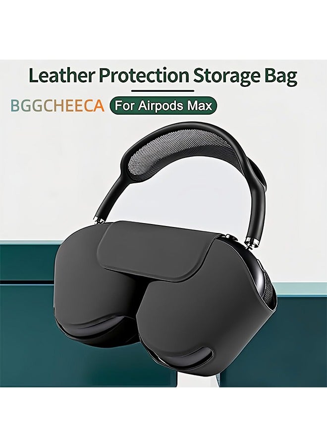 Apple AirPods Max Case Cover, Scratch and Dust Resistant, Smart Automatic Sleep Headphones Silicone Storage Bag, Portable Travel Case Compatible with Apple Airpod Max headphone Case (Black) - Image 4