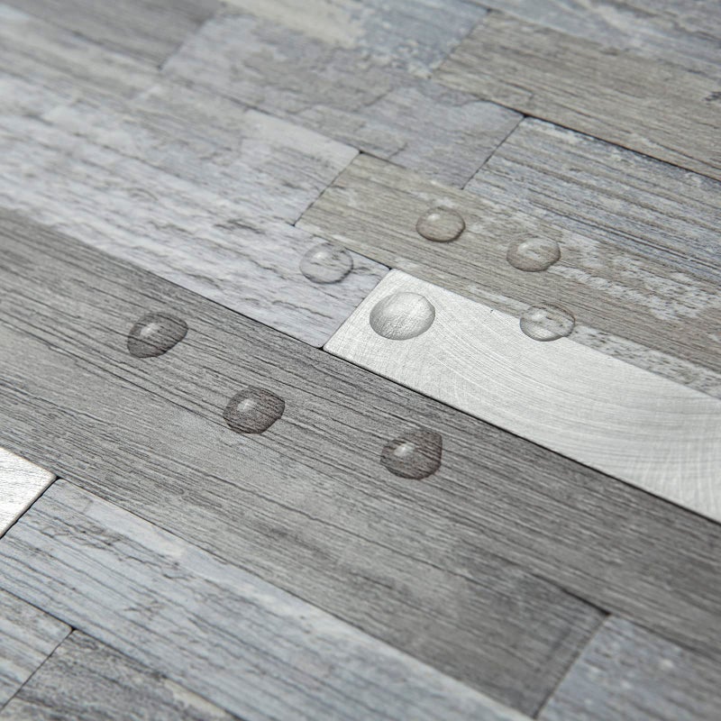AULIGET 20 Sheets Peel and Stick Backsplash  Distressed Wood Look PVC Wall Tiles Stick on Backsplash for Kitchen - Image 4