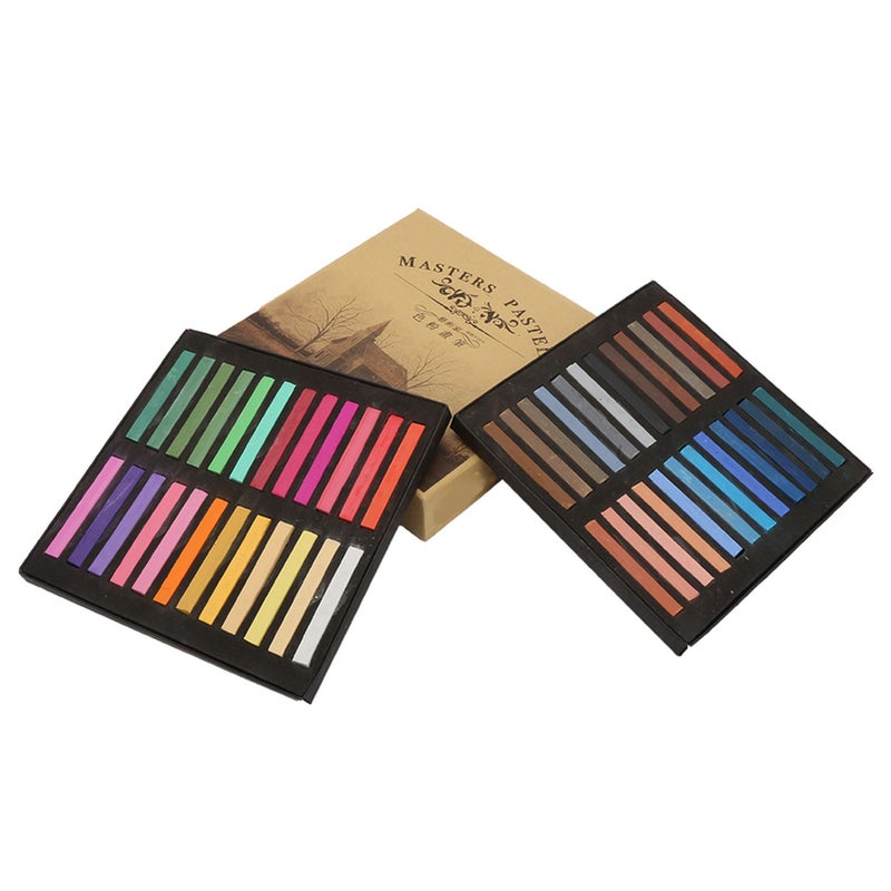 Fluorescent Crayons Disposable Hair Dying Rod Painting Chalk Set Painting Crayons(48 Colors) - Image 1
