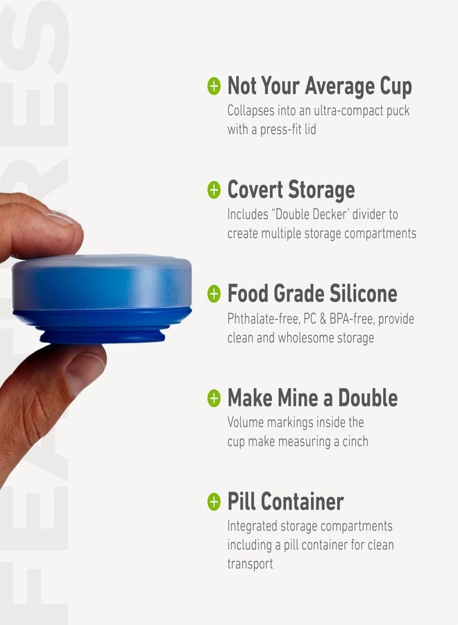 humangear GoCup | Compact Storage | On the Go Cup | BPA-free, PC-free, Phthalate-Free, Large (8 fl.oz/237ml, Clear - Image 4