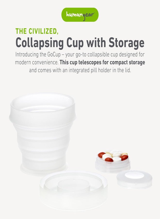 humangear GoCup | Compact Storage | On the Go Cup | BPA-free, PC-free, Phthalate-Free, Large (8 fl.oz/237ml, Clear - Image 2