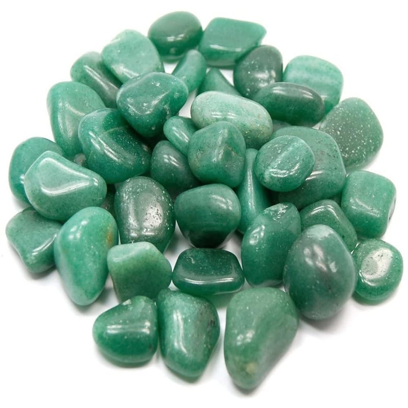 Crystal Divine Green Jade Chakra Healing Stones Crystal Tumble Stone for Vastu Item Decorative Items Home Decor Items Crystal Showpieces for Feng Shui Office Decor Table Decor Meditation Item Gifts - Image 1