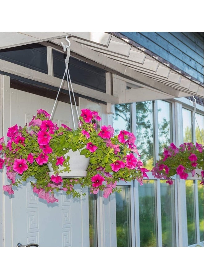 Ceiling Hooks 10 Pcs 2.9 Inch Vinyl Coated Planter Hanging Hooks Ceiling Cup Hooks for Hanging Plants Mugs Wind Chimes Utensils Indoor and Outdoor Use  - Image 4