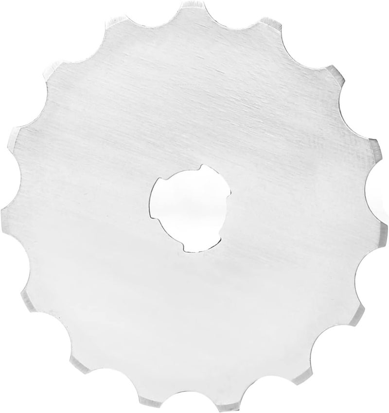 DOACT Wide Skip Stitch Rotary a Blade for Crochet Fleece Fabric Sharp Hook Edging Scalloped Cutting Blades 45mm Tool Cut Piercing Quilting Perforator with to Make Holes in - Image 5