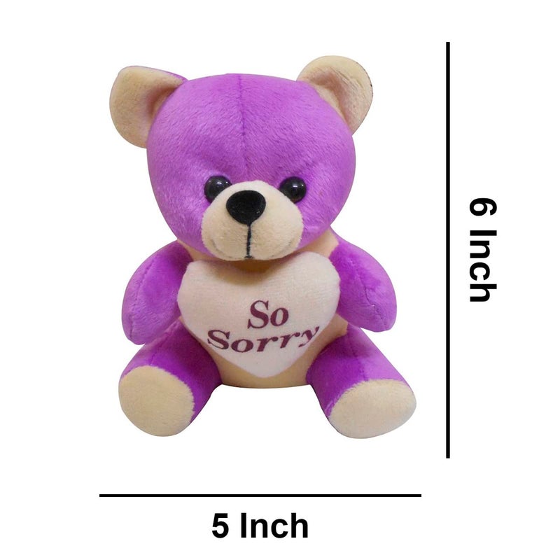 Saugat Traders Sorry Gift - Sorry Scroll Card & Small Soft Teddy - Gift for Girlfriend-Wife-Boyfriend-Husband-Sister-Friend-Girl - Image 4