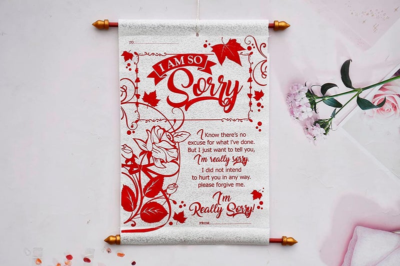 Saugat Traders Sorry Gift - Sorry Scroll Card & Small Soft Teddy - Gift for Girlfriend-Wife-Boyfriend-Husband-Sister-Friend-Girl - Image 5