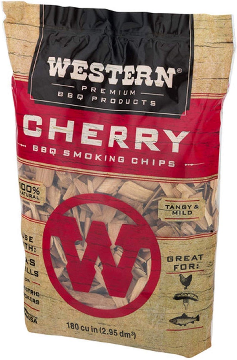 Western Popular BBQ Smoking Wood Chip Variety Pack Bundle (3) - Popular Flavors - Apple & Hickory, with Cherry - Image 4