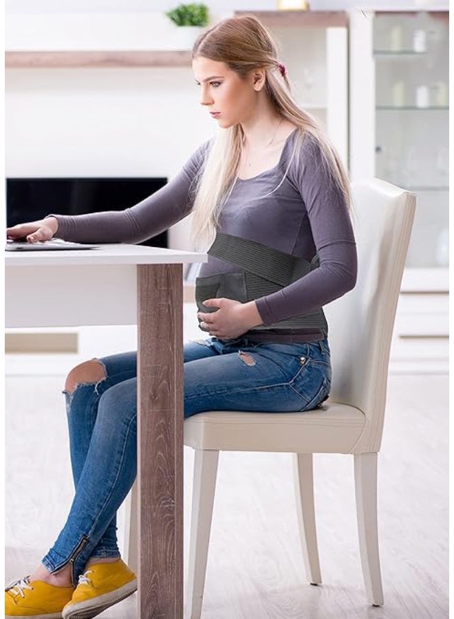 Pregnancy Back Support Belt Adjustable Maternity Waist Support Band for Lower Back and Belly Comfort, One Size Ergonomic Support Brace - Image 5