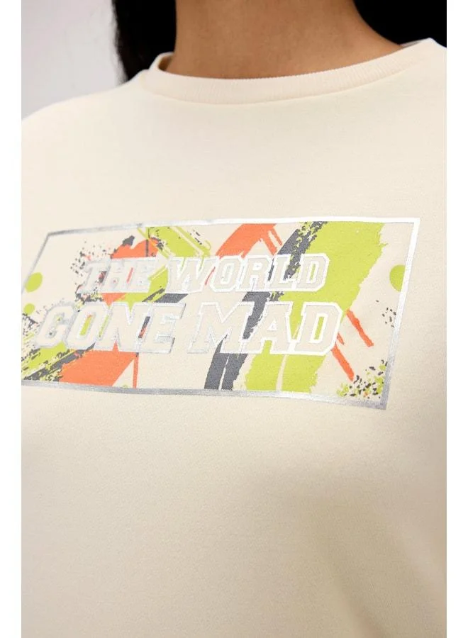Bad Bear Re-Carina White Women's Sweatshirt.
