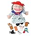 Constructive Playthings Plush Old Lady Doll and Animal Finger Puppet Props Set for There Was An Old Lady Who Live Swallowed a Fly Childrens Book For Kids Ages 3 - Image 2