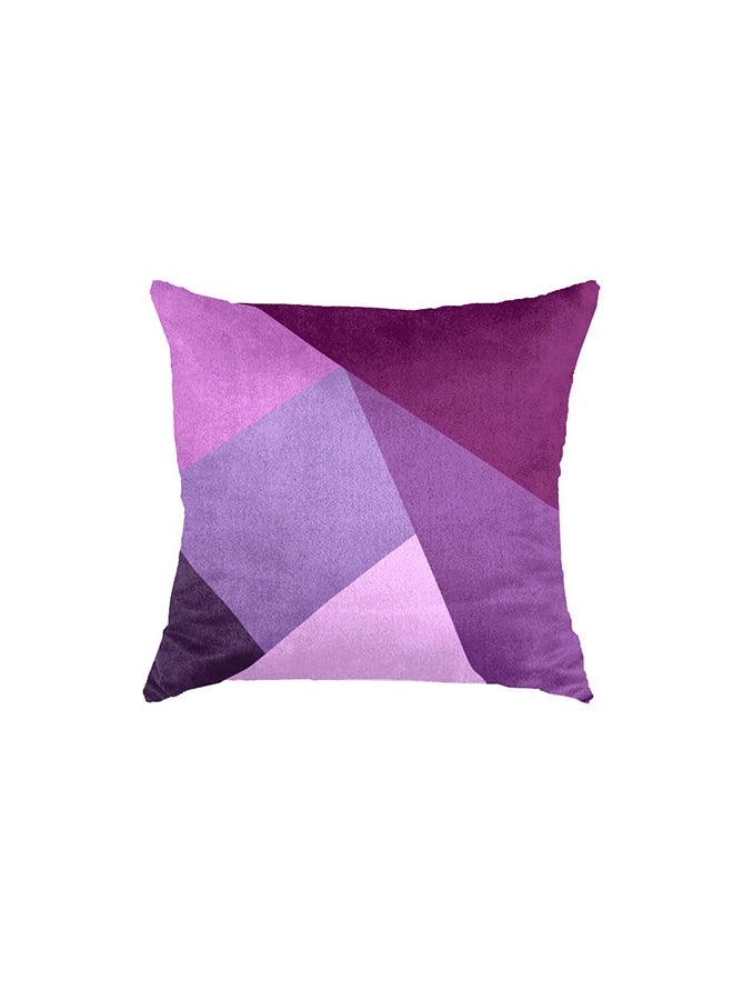RIZARIES وسادة رمي هندسية بنفسجية فائقة النعومة - Image 1