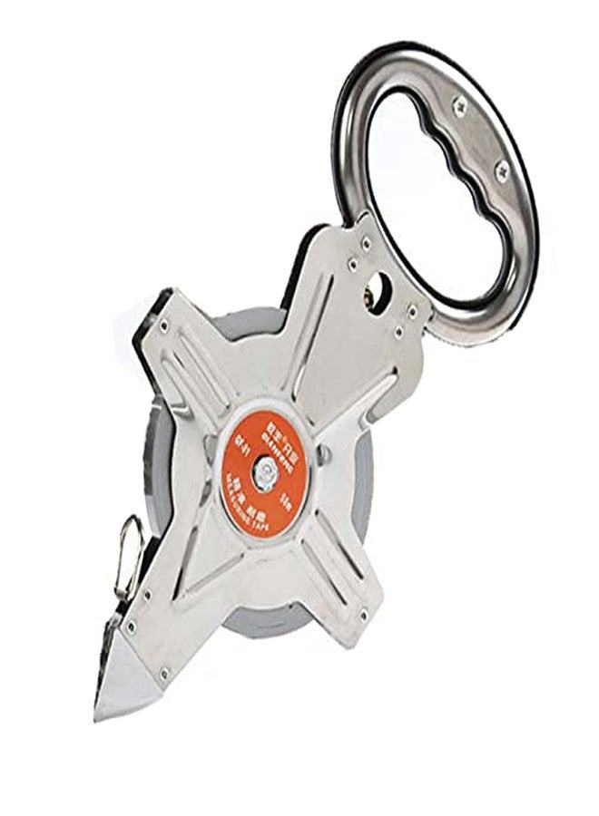 SEIWEI 30m/100ft Long Steel Tape Measure Open Reel Surveyors Tape Measure Measuring Metric Imperial - Image 1