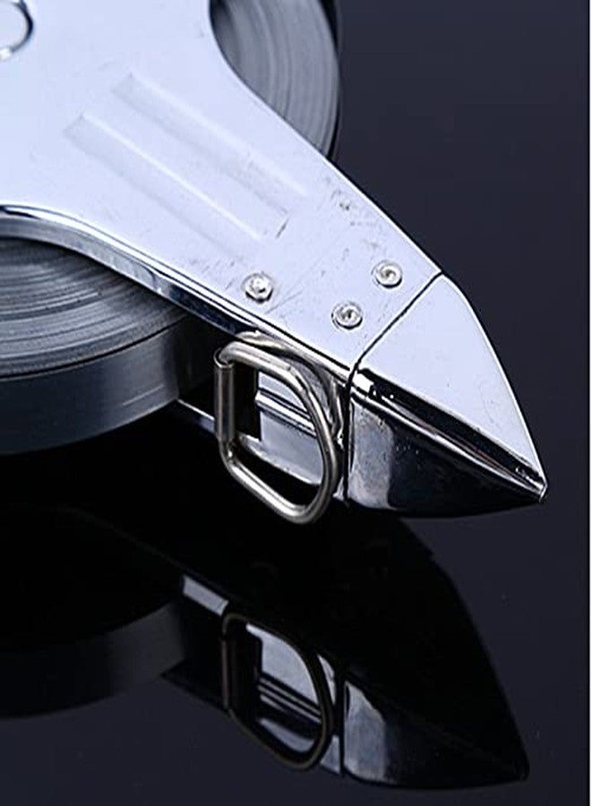 SEIWEI 30m/100ft Long Steel Tape Measure Open Reel Surveyors Tape Measure Measuring Metric Imperial - Image 5