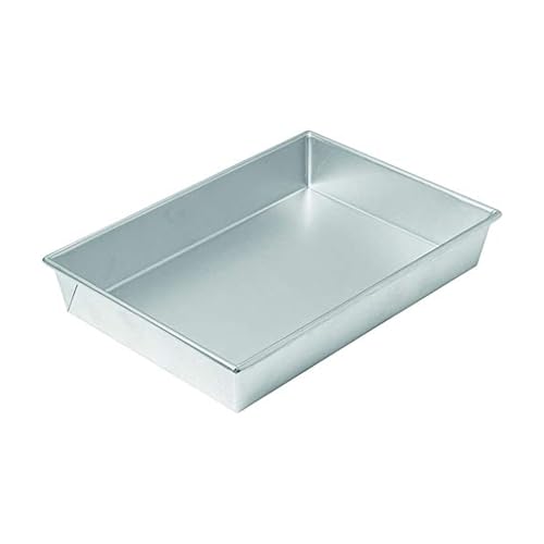 Chicago Metallic Commercial II Traditional Uncoated Bake N' Roast Pan. Perfect for roasting chicken and vegetables, creating one-pan meals, and more. 13 by 9 by 2-1/4-Inch - Image 1