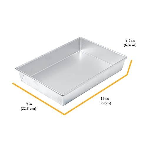 Chicago Metallic Commercial II Traditional Uncoated Bake N' Roast Pan. Perfect for roasting chicken and vegetables, creating one-pan meals, and more. 13 by 9 by 2-1/4-Inch - Image 2