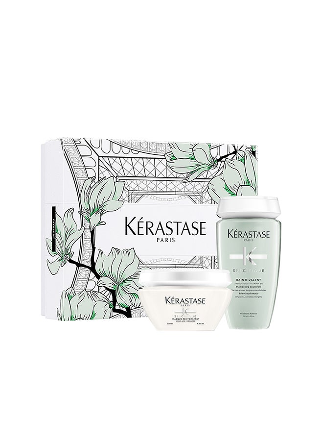 KERASTASE - Divalent Gift Set For Sensitive And Oily Hair And Scalp - Image 1