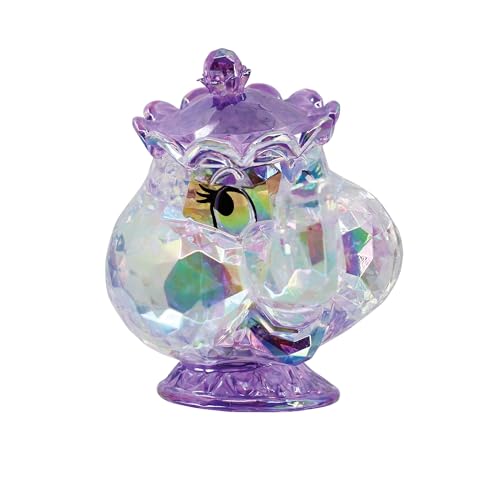 Enesco FACETS Disney Beauty and The Beast Mrs Potts Figurine 284 Inch Purple - Image 1