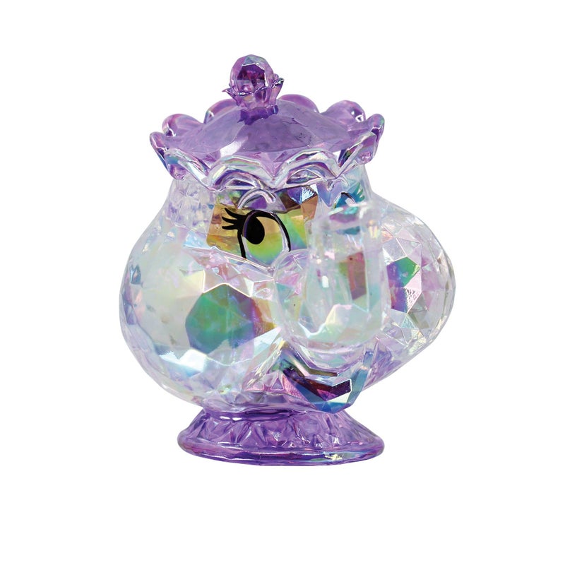 Enesco FACETS Disney Beauty and The Beast Mrs Potts Figurine 284 Inch Purple - Image 2