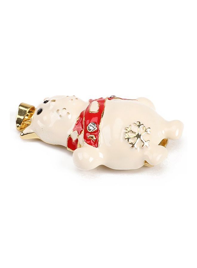 NIBEMINENT Snow Bear Flash Drive C9499-64GB-1 Beige/Red/Gold - Image 3
