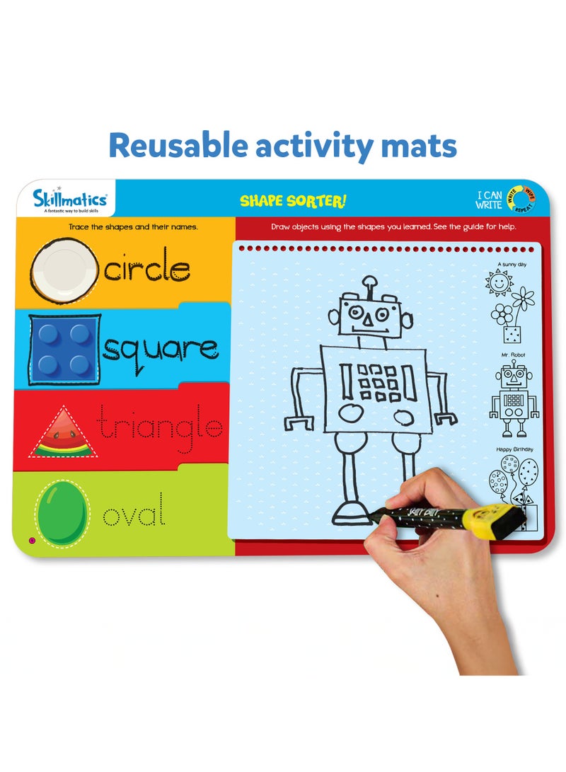 Skillmatics I Can Write, Preschool Learning Activities, Educational Toy and Game, Back to School Supplies, Reusable Activity Mats, Gifts for Students, Kids, Ages 3, 4, 5, 6 - Image 3
