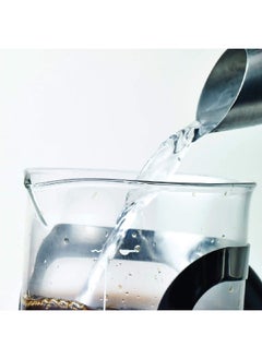 aerolatte 8-Cup Dishwasher Safe French Press Coffee Maker Clear and Silver 34 oz 068  - Image 5