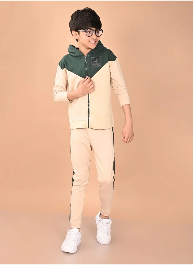 ليل بيكس Solid Sweatshirt with Jogger Set