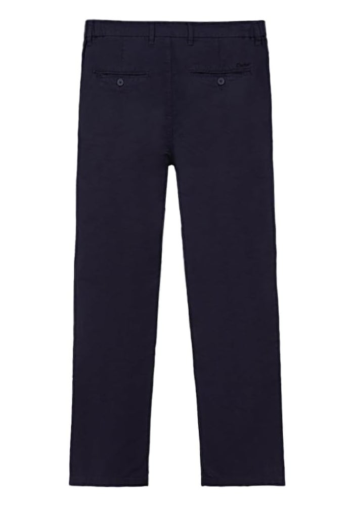 Cedro Regular Fit Men's Pants - Breathable Cotton and Linen Blend - Image 2