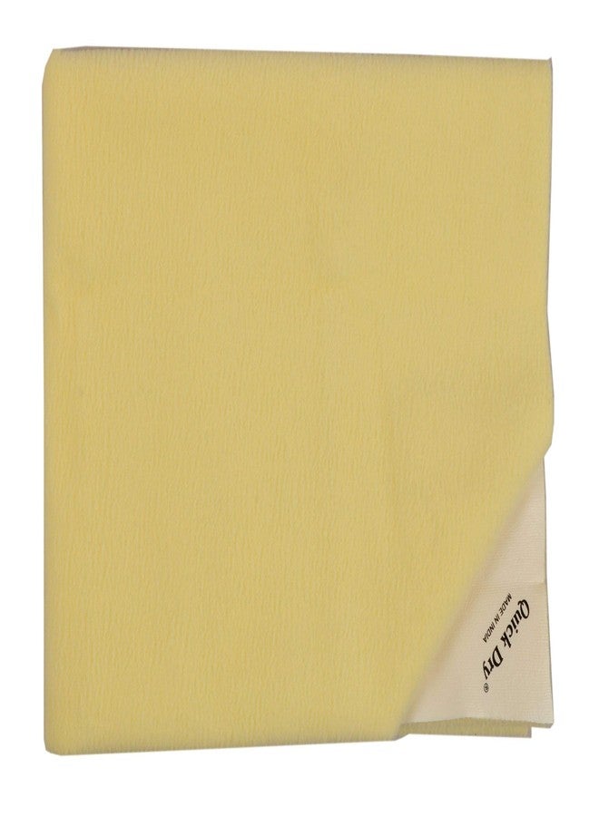 Quick Dry Sheet Large Size (100 * 140 cm) Yellow - Baby Bed Protector Waterproof