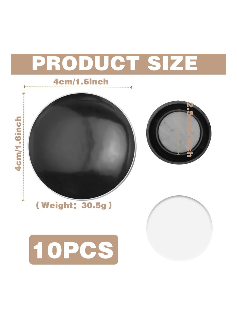 Magnetic Shower Curtain Weights, 10Pcs Shower Curtain Magnets ​No Sew Weighted Shower Curtain Liner Magnets, Prevent Outdoor Curtain from Blowing Around, Great for Drapery, Tablecloth, Flag (Black) - Image 3
