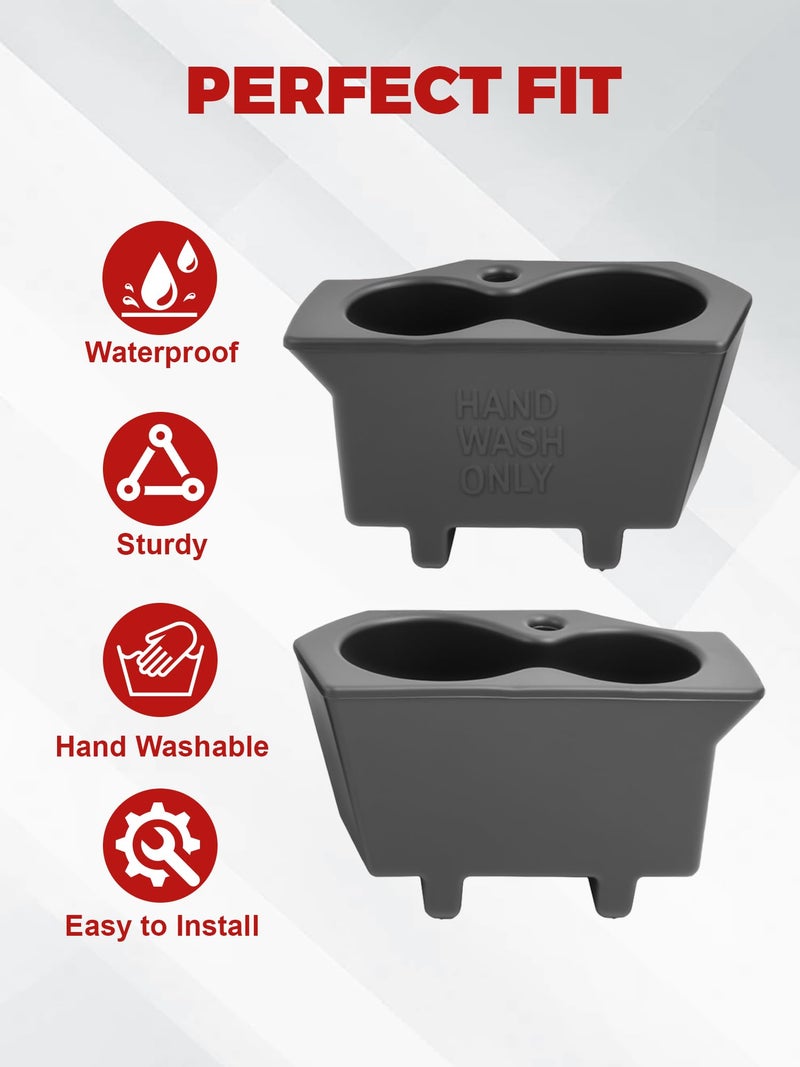Hsbang Cup Holder Left and Right Replacement for Ram 1500 2500 3500 4500 5500 2013 2014 2015 2016 2017 2018 2019 2020 5NN24XXXAA 1LD23XXXAA - Image 3