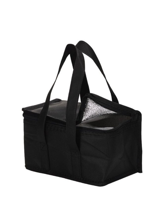 Black Insulated Lunch Bag