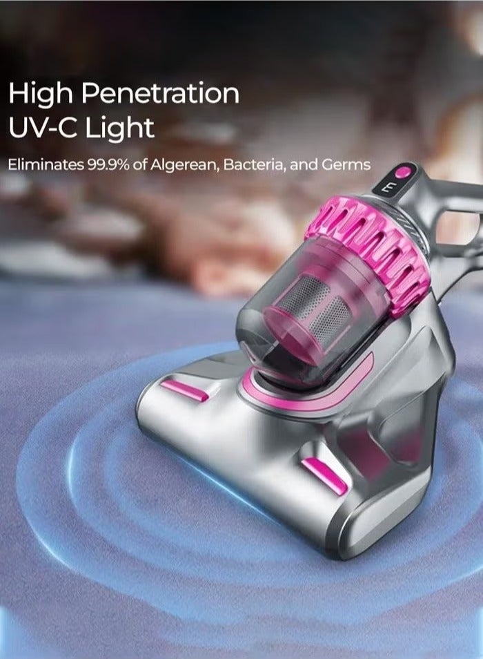 TIGER مكنسة كهربائية لاسلكية 4 في 1 مع إزالة العث بالأشعة فوق البنفسجية | قوة شفط 10000Pa | مكنسة خفيفة الوزن وصامتة للغاية مع فلتر HEPA | مكنسة محمولة لتنظيف المنزل والسيارة وشعر الحيوانات الأليفة والسجاد | مكنسة قابلة للشحن للاستخدام اليومي - Image 5