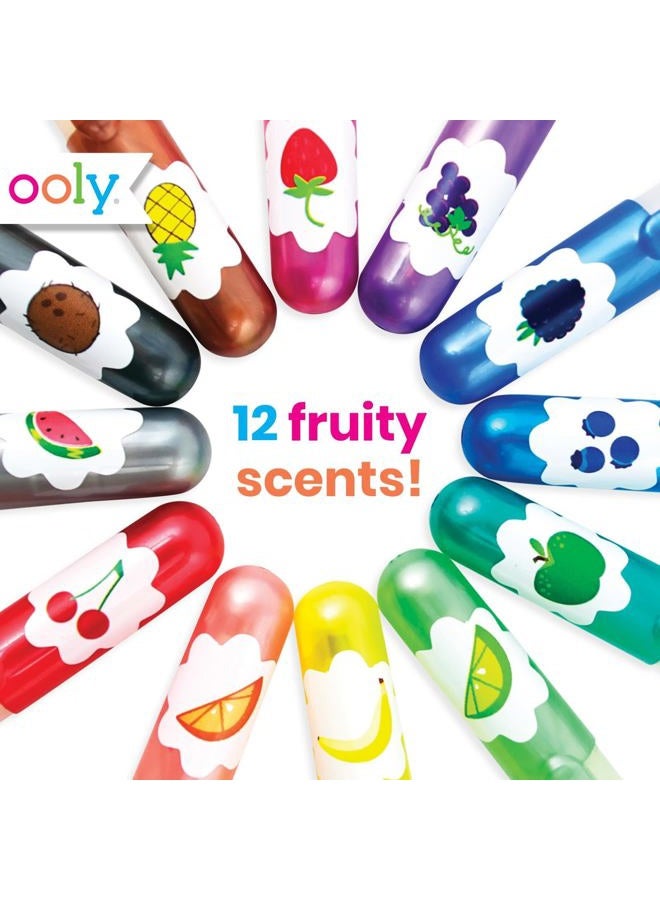 Ooly Scented Yummy Yummy Glitter Gel Pens Set of 12-1.00mm NIB Scented Glitter Pens for Kids and Adults, Art and Stationery Supplies - Image 4