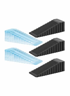 SYOSI Rubber Door Stopper, 5 Pack Anti-Slip Door Stop Wedge Security Heavy Duty Door Stopper Works On All Floor Types and Carpet for Home School Hospital Works  - Image 1