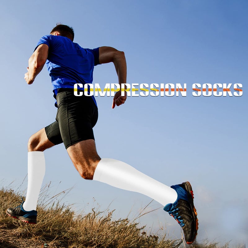 SOOVERKI Compression Socks for Women and Men Circulation (3 Pairs) is Best Support for Running Athletic Cycling Hiking - Image 4