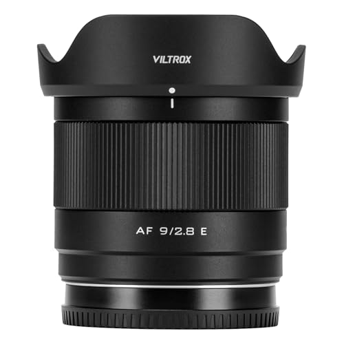 VILTROX 9mm F2.8 E, AF 9mm F2.8 E Mount Lens for Sony E, APS-C Prime Wide Angle Lens for Sony a6400 a6500 a6600 ZV-E10 FX30 a93 ZV-E10II a7Ⅲ a7RⅢ a7Ⅳ a7RⅣ a7CII - Image 1