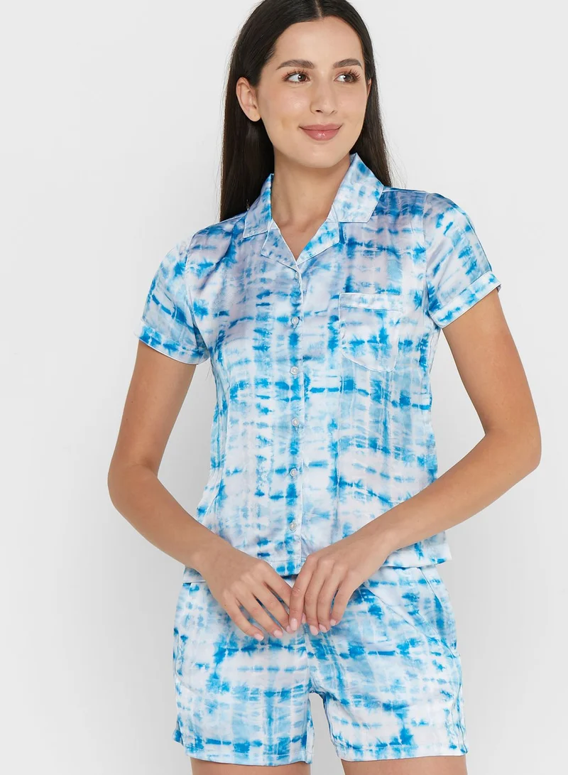 ELLA Printed Shorts Set