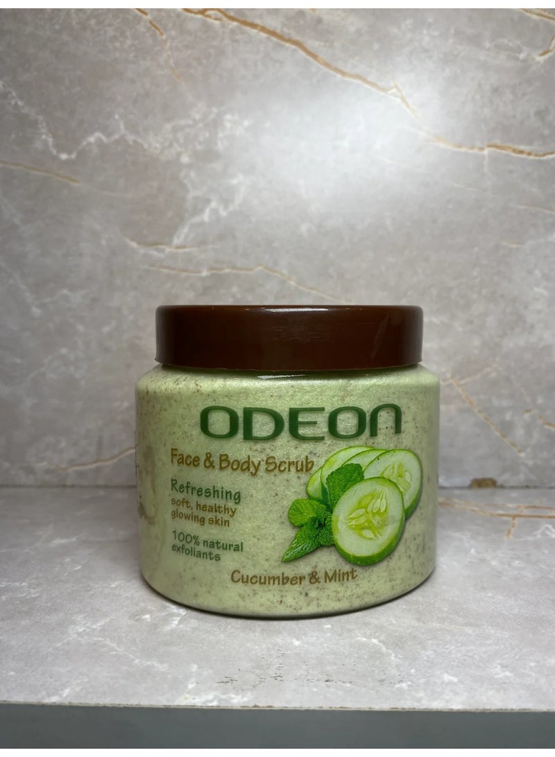 FACE&BODY SCRUB REFRESHING SOFT HEALTHY GLOWING SKIN CUCUMBER & MINT