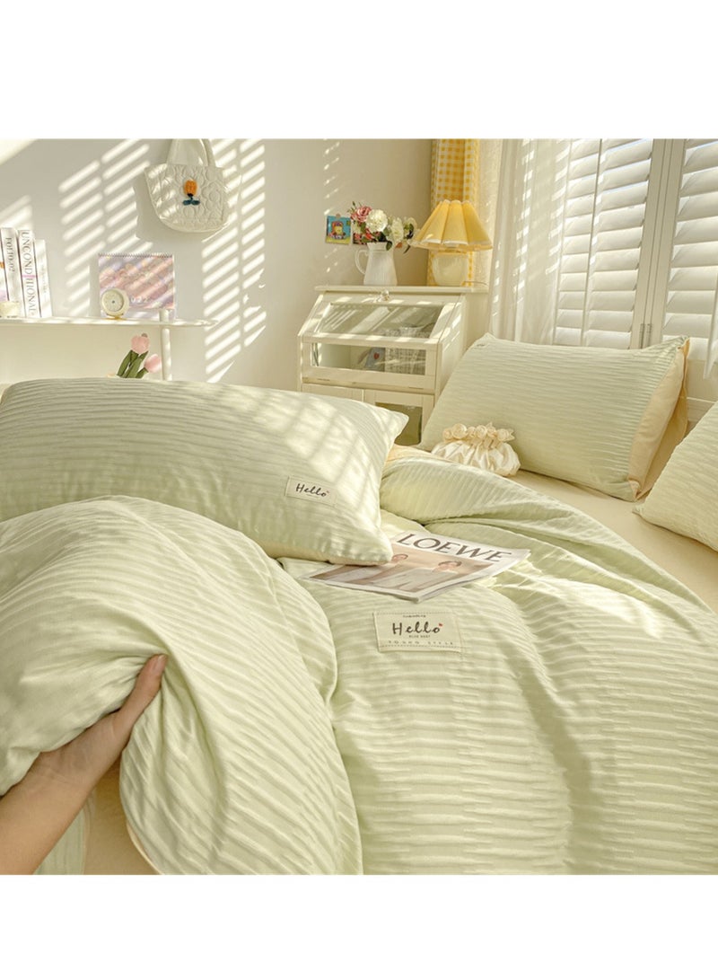 4pcs bedding set 2 pillowcases 1 quilt cover 1 bed sheet four-piece set with creative and fashionable styling - Image 2