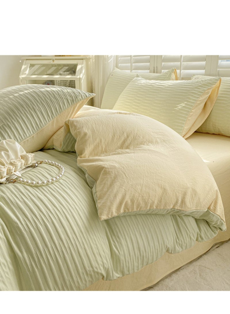 4pcs bedding set 2 pillowcases 1 quilt cover 1 bed sheet four-piece set with creative and fashionable styling - Image 4