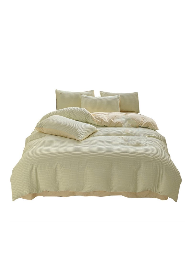 4pcs bedding set 2 pillowcases 1 quilt cover 1 bed sheet four-piece set with creative and fashionable styling - Image 1