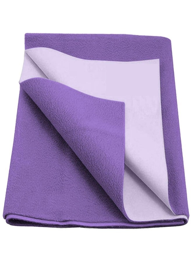 Mopak Decor ملاءة موباك ديكور للأطفال الجافة/ملاءة امتصاص البول/فرش نوم بدون حفاضات/واقي مرتبة/واقي سرير، ملاءة للكبار - مقاس متوسط/بنفسجي (عبوة من قطعة واحدة)، 28 بوصة × 40 بوصة - Image 1