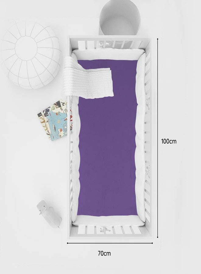 Mopak Decor ملاءة موباك ديكور للأطفال الجافة/ملاءة امتصاص البول/فرش نوم بدون حفاضات/واقي مرتبة/واقي سرير، ملاءة للكبار - مقاس متوسط/بنفسجي (عبوة من قطعة واحدة)، 28 بوصة × 40 بوصة - Image 4
