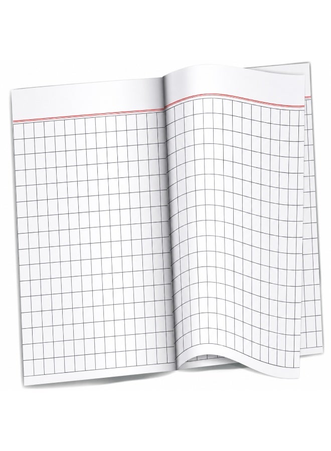 PAPERWORK Geometric Shapes Layflat Notebook Medium 8.75x6.75 Inch 3 Line 160 Pages for School & Student Notes - Image 4