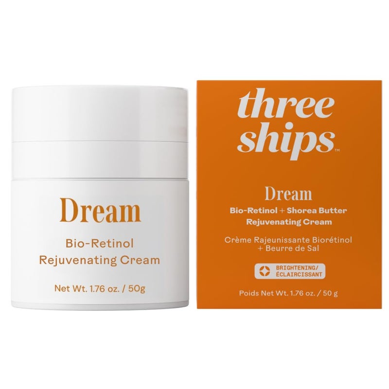 Three Ships Dream Shorea Butter Rejuvenating Night Cream with BioRetinol  Intensely Hydrates to Reveal Brighter Smoother Even Toned Skin 50g